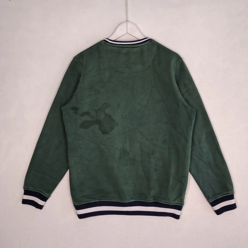 Polo Ralph Lauren Crest Sweatshirt XL Green Custom Fit Embroidered Pullover